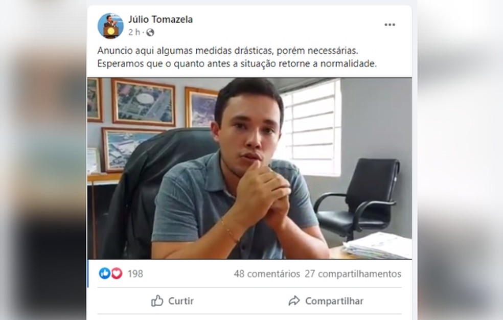 Prefeitura de Conchas anuncia fechamento de hospital para apurar denúncias feitas por filha de secretário de saúde — Foto: Facebook/Reprodução