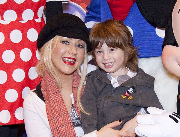 Christina Aguilera e o filho Max Liron Bratman  (Foto: Getty Images)