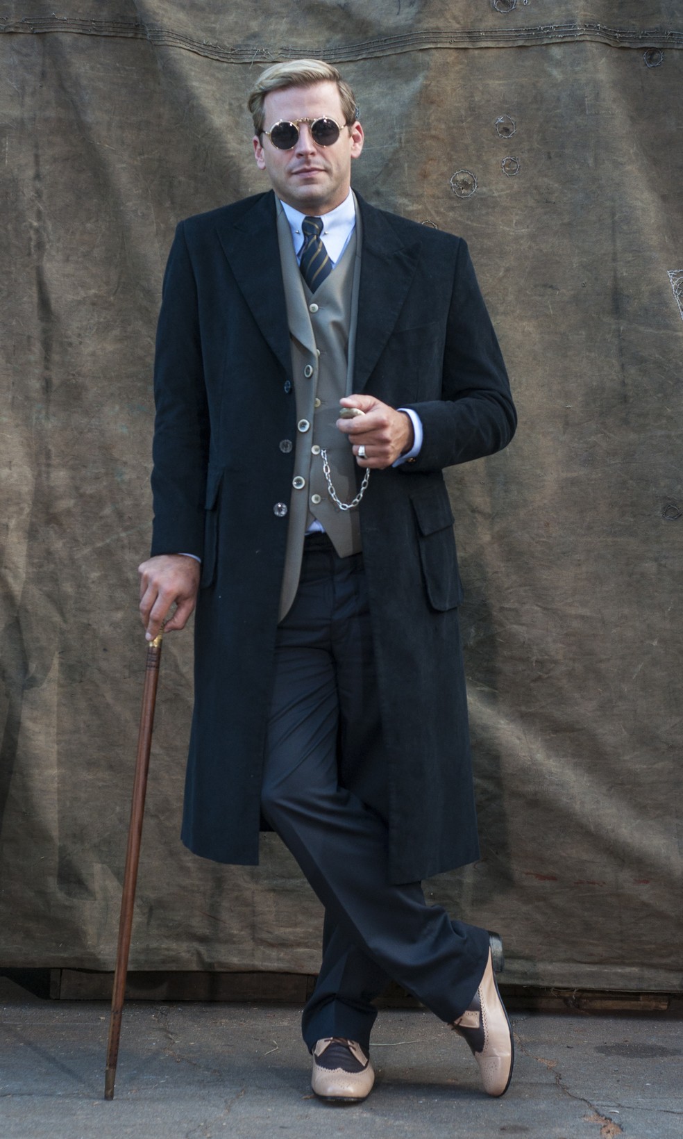 Henri Castelli na pele do deputado Teodoro (Foto: Estevam Avellar/Globo)