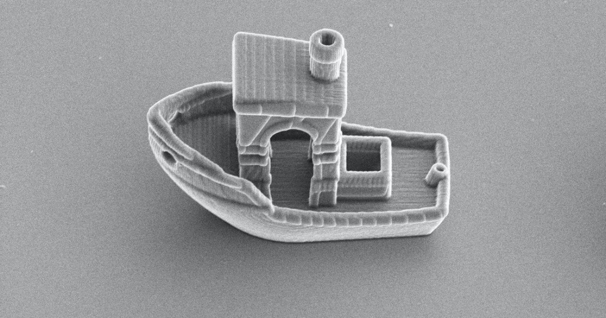Cientistas utilizam impressão 3D para criar o menor barco do mundo (Foto: Universidade de Leiden)