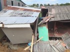 Após temporal, Defesa Civil interdita casas em Manacapuru no Amazonas