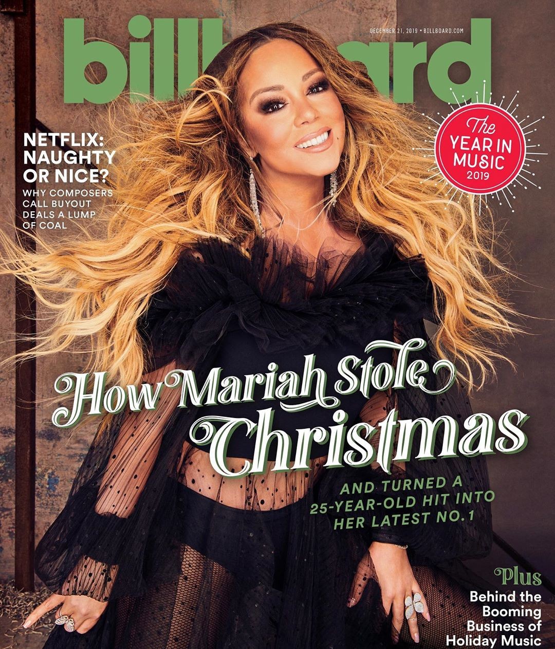 Mariah Carey posa para a revista Billboard (Foto: Reprodução / Instagram)