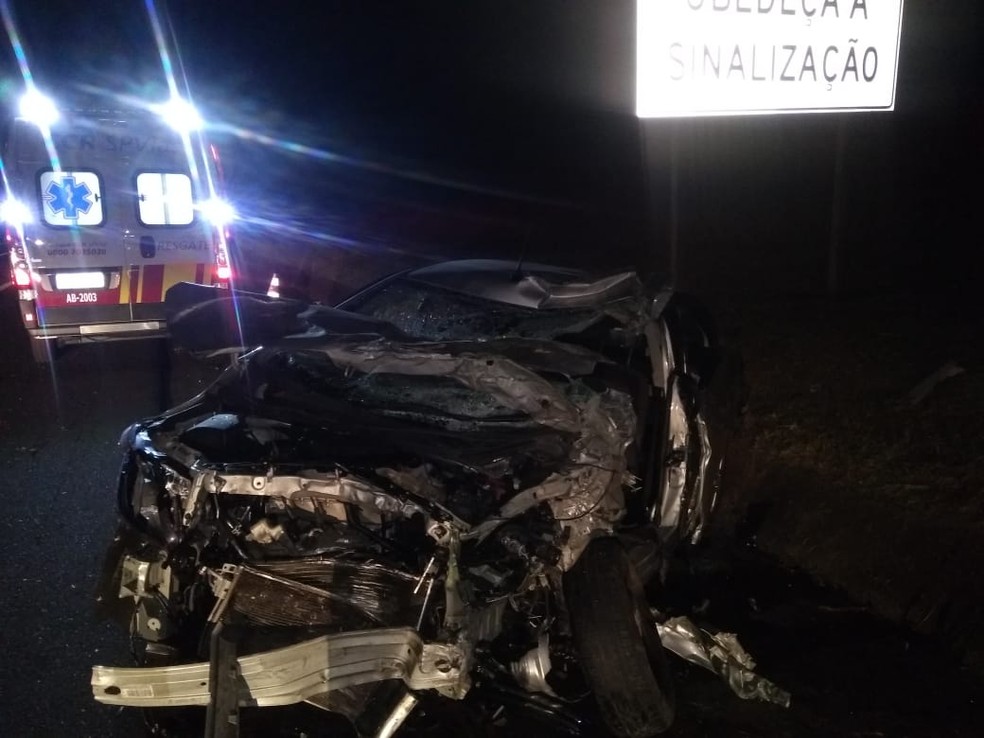 Acidente deixou feridos em rodovia entre Avaré e Itatinga (SP) — Foto: Arquivo Pessoal