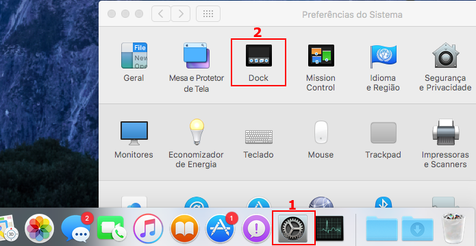 Acessando as configurações da Dock do macOS (Foto: Reprodução/Edivaldo Brito)