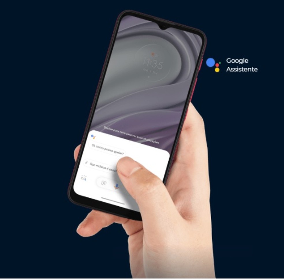 Moto G20 conta com Wi-Fi de 5 GHz na ficha técnica — Foto: Divulgação/Motorola