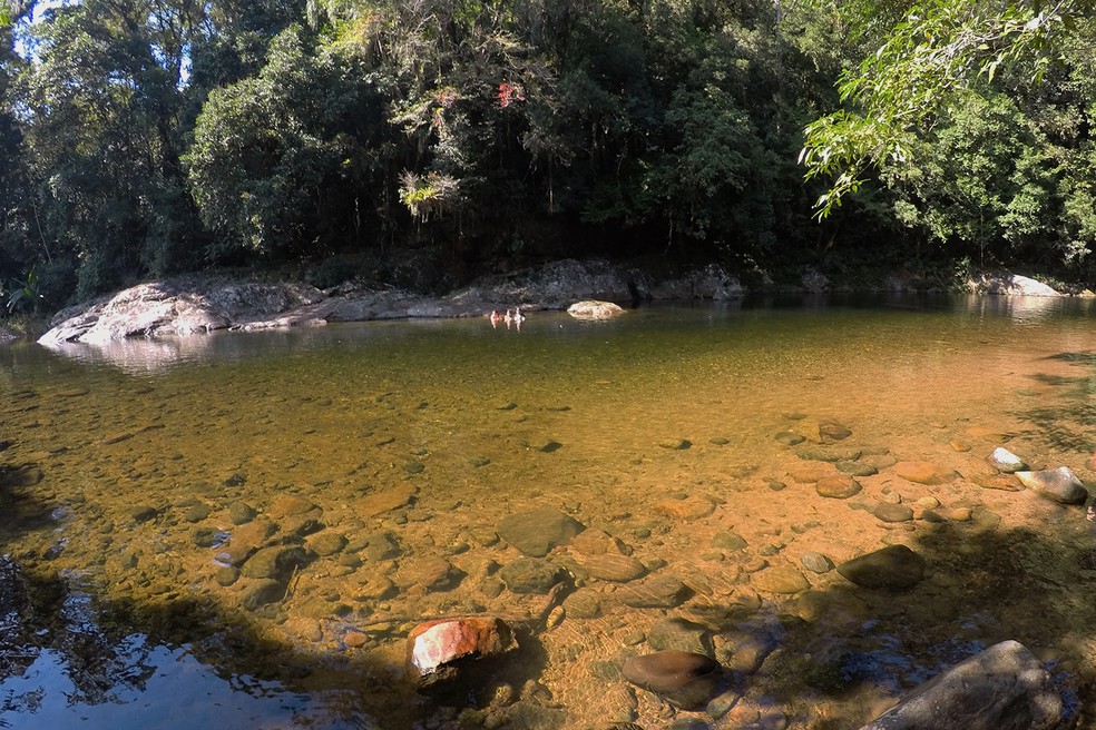 Piscina Natural do Rio Marumbi em Morretes. — Foto: Marcio Kubo