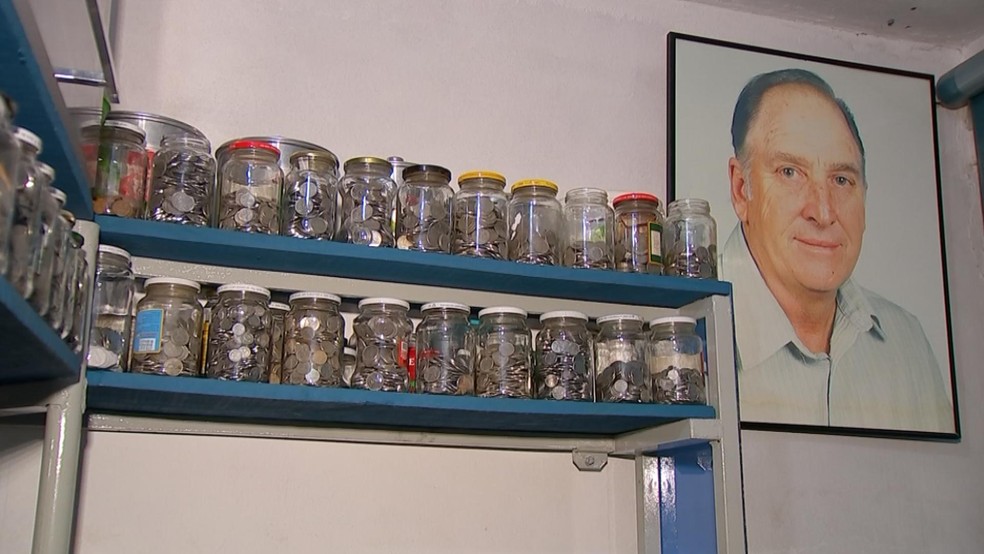 Cole��o de moedas de Nathalino Ruy � Foto: TV TEM/Reprodu��o