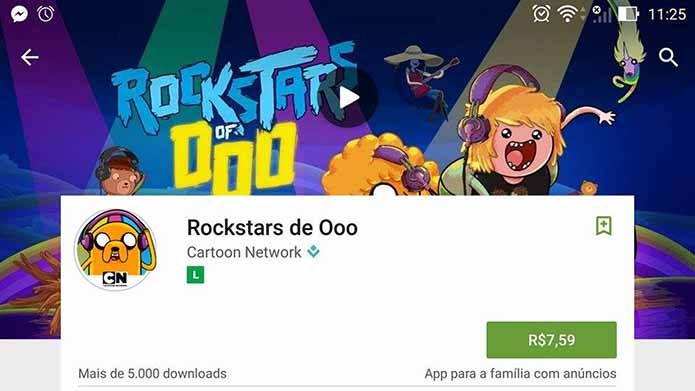 Busque por Rockstars de Ooo no Google Play (Foto: Reprodução/Murilo Molina)