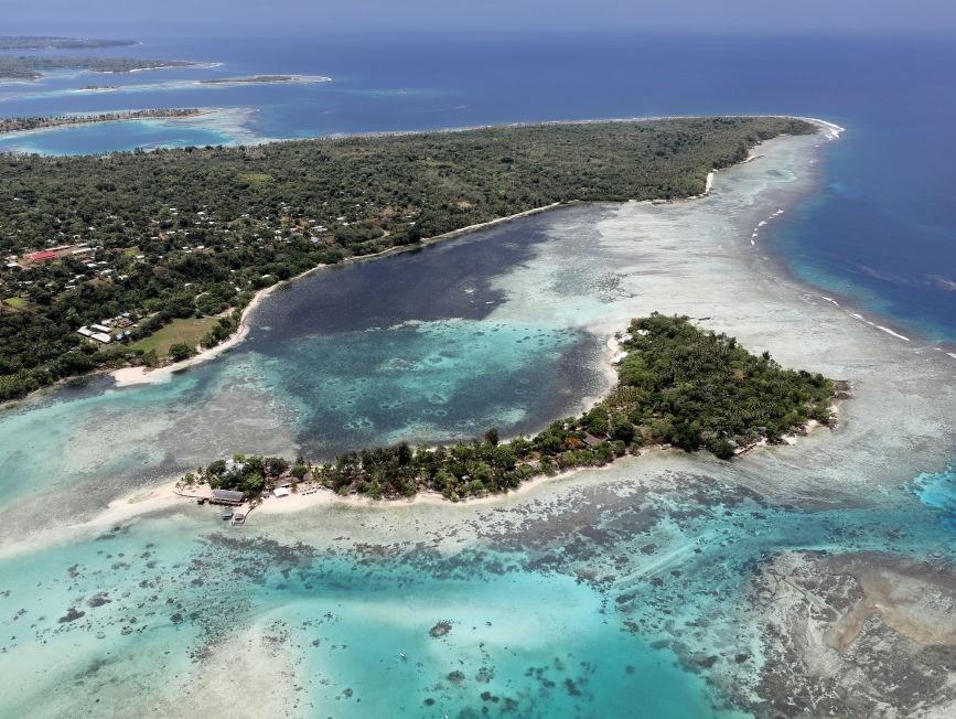  A ilha de Erakor, em Vanuatu, na costa da Austrália, reconheceu recentemente seu primeiro caso do coronavírus (Foto: Getty Images)