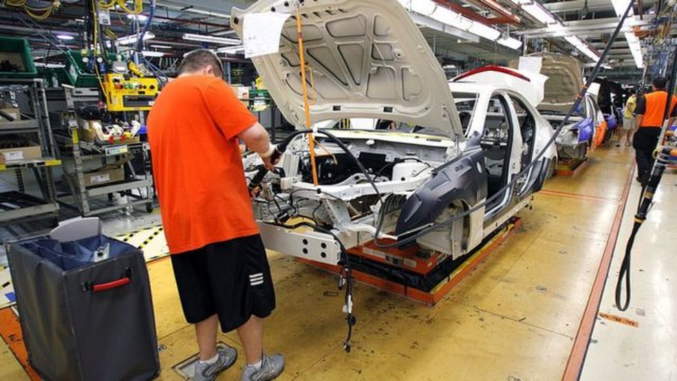 A General Motors planeja paralisar produção em três fábricas norte-americanas e reduzir obras em uma quarta, na Coreia do Sul — Foto: Getty Images via BBC