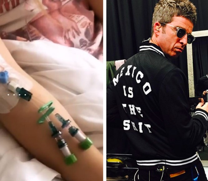 A filha do músico Noel Gallagher internada em um hospital de Londres (Foto: Instagram)