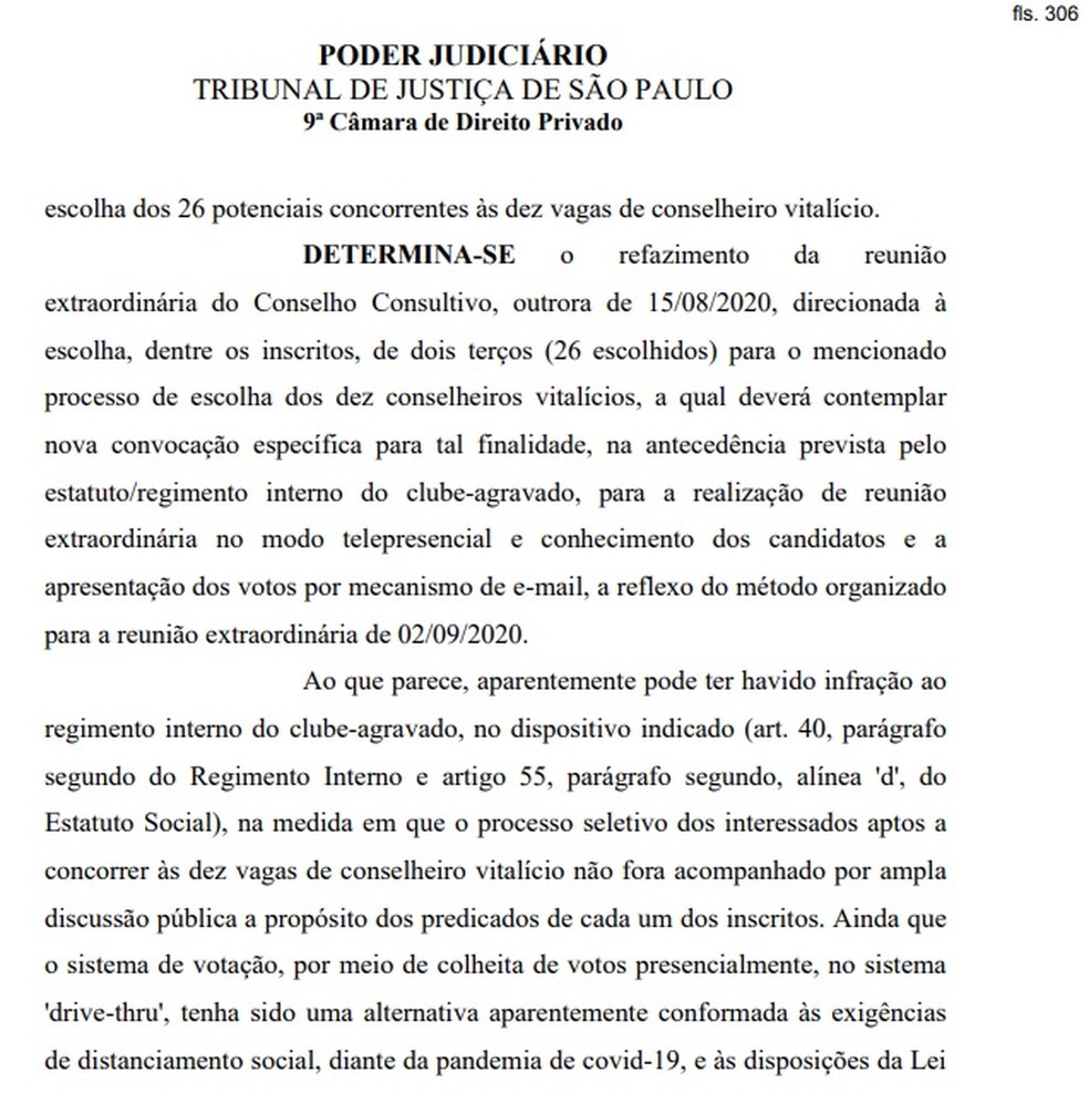Liminar anula votação de conselheiros vitalícios do São Paulo — Foto: ge