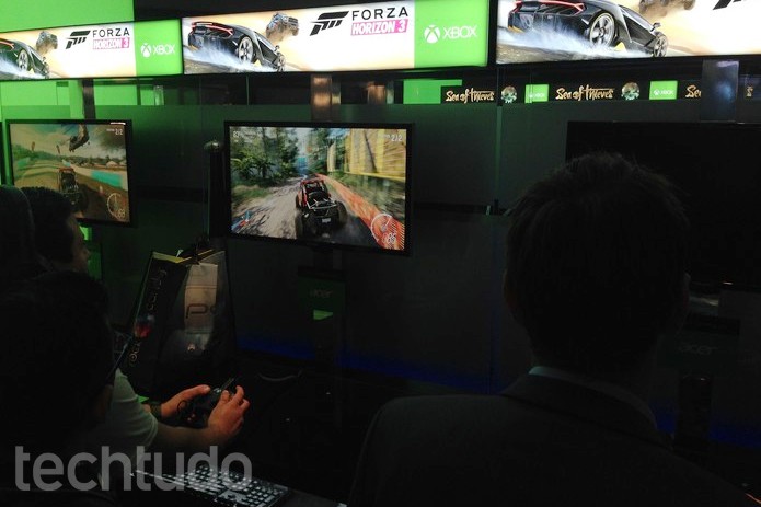 Forza Horizon 3 na E3 2016 (Foto: Felipe Vinha/TechTudo)