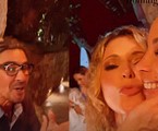 André Gonçalves e a mulher, Danielle Winits, na festa de aniversário de Rita Guedes | Reprodução
