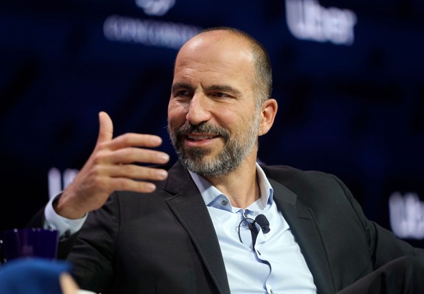 CEO da Uber, Dara Khosrowshahi, vive dois dias de entregador nos Estados Unidos (Foto: Riccardo Savi/Getty Images)