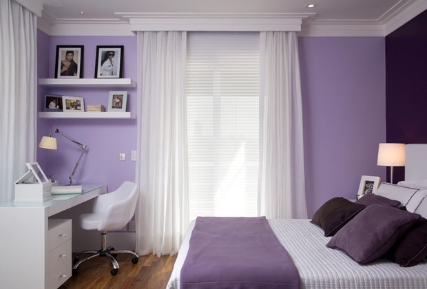 15 quartos incríveis decorados com roxo e lilás - Casa Vogue | Ambientes