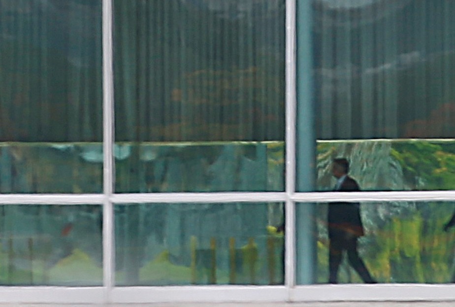 O presidente Jair Bolsonaro no Palácio da Alvorada