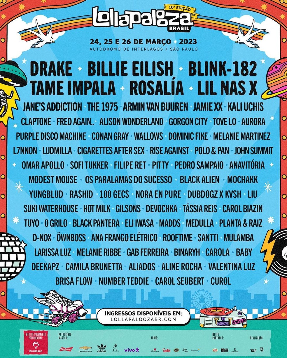 lolla - Lollapalooza 2023 - Saiu o line-up!