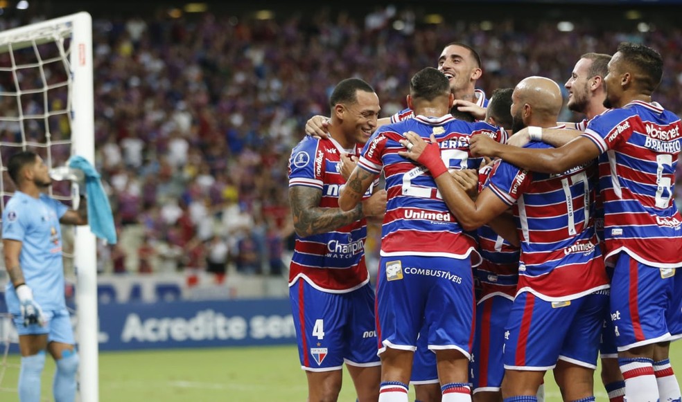 Fortaleza, Estudiantes de Mérida, gol — Foto: Kid Jr. / SVM