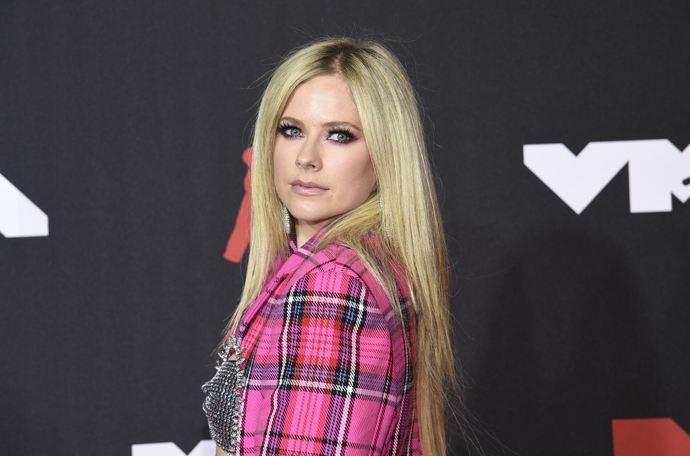 Avril Lavigne no VMA 2021 — Foto: Evan Agostini/Invision/AP