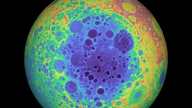 A Bacia do Polo Sul-Aitken foi criada pelo impacto de um asteroide há bilhões de anos (Foto: Nasa)