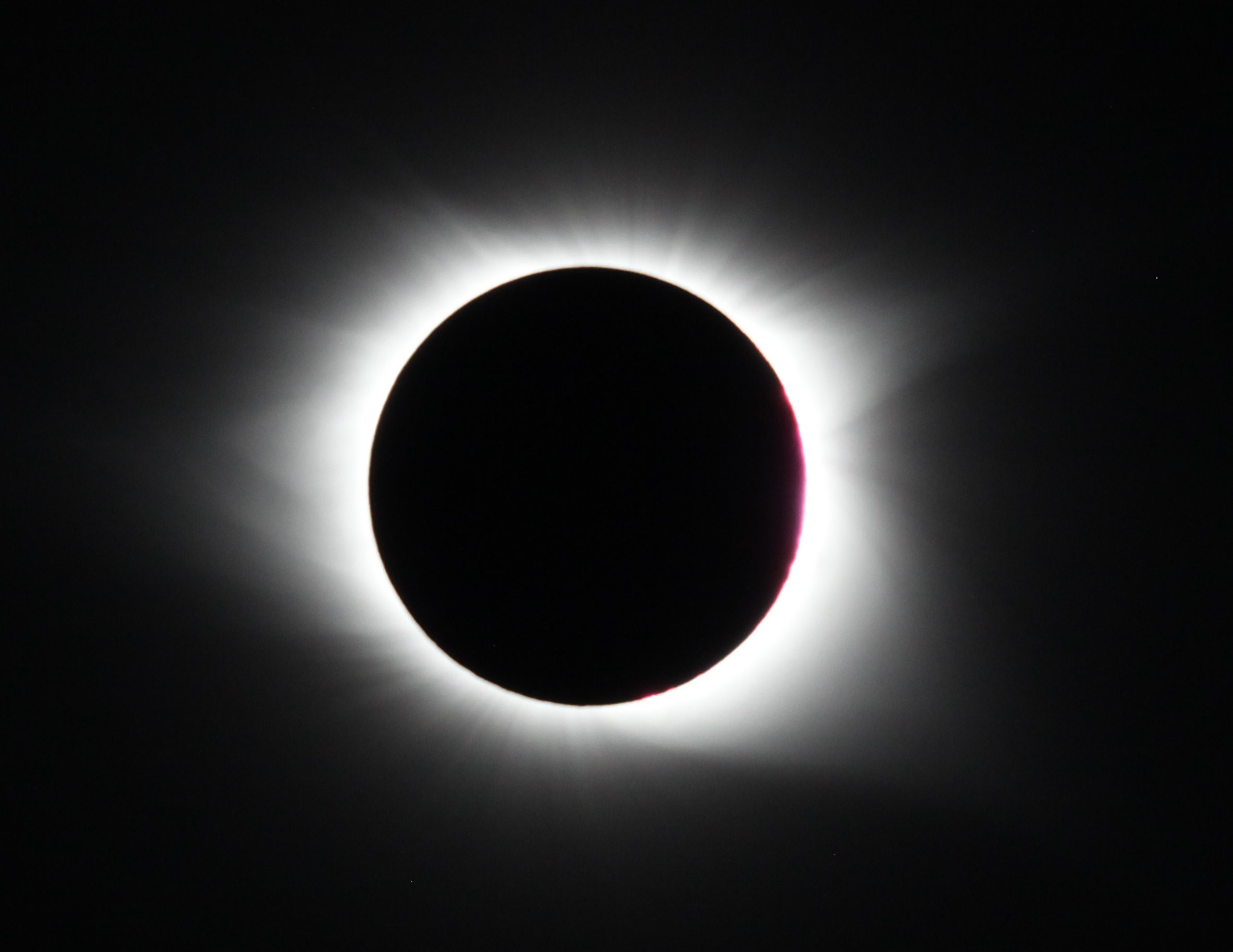 Eclipse solar total em 2017, na Carolina do Sul, Estados Unidos  (Foto: Wikipedia Commons)
