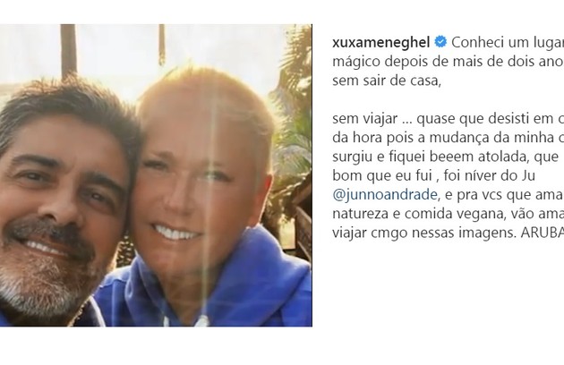 Xuxa Meneghel faz topless e abre mais fotos de férias em Aruba Lugar mágico Patrícia Kogut