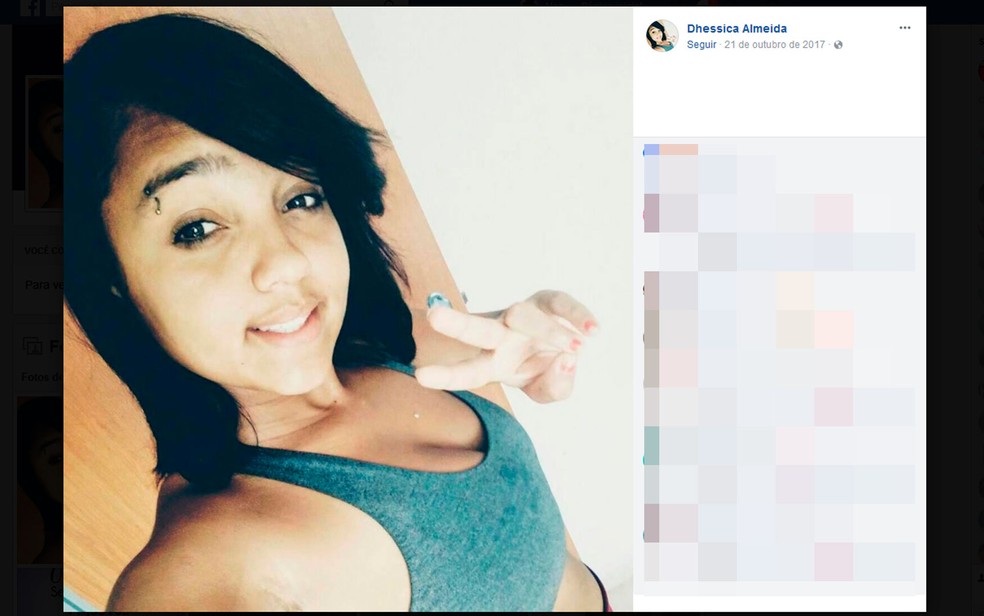 Adolescente de 16 anos grávida foi morta a tiros na Bahia (Foto: Reprodução/Facebook)