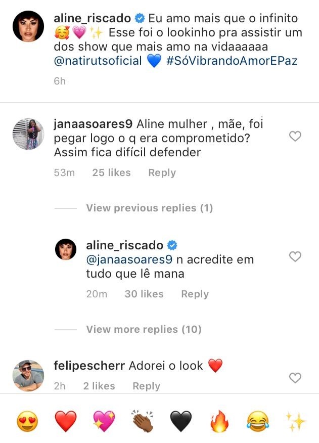 Aline Riscado desmente affair com Gabi Gol (Foto: Reprodução/Instagram)