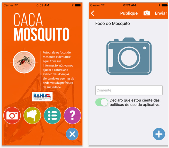 Aplicativo Caça Mosquito (Foto: Divulgação) 