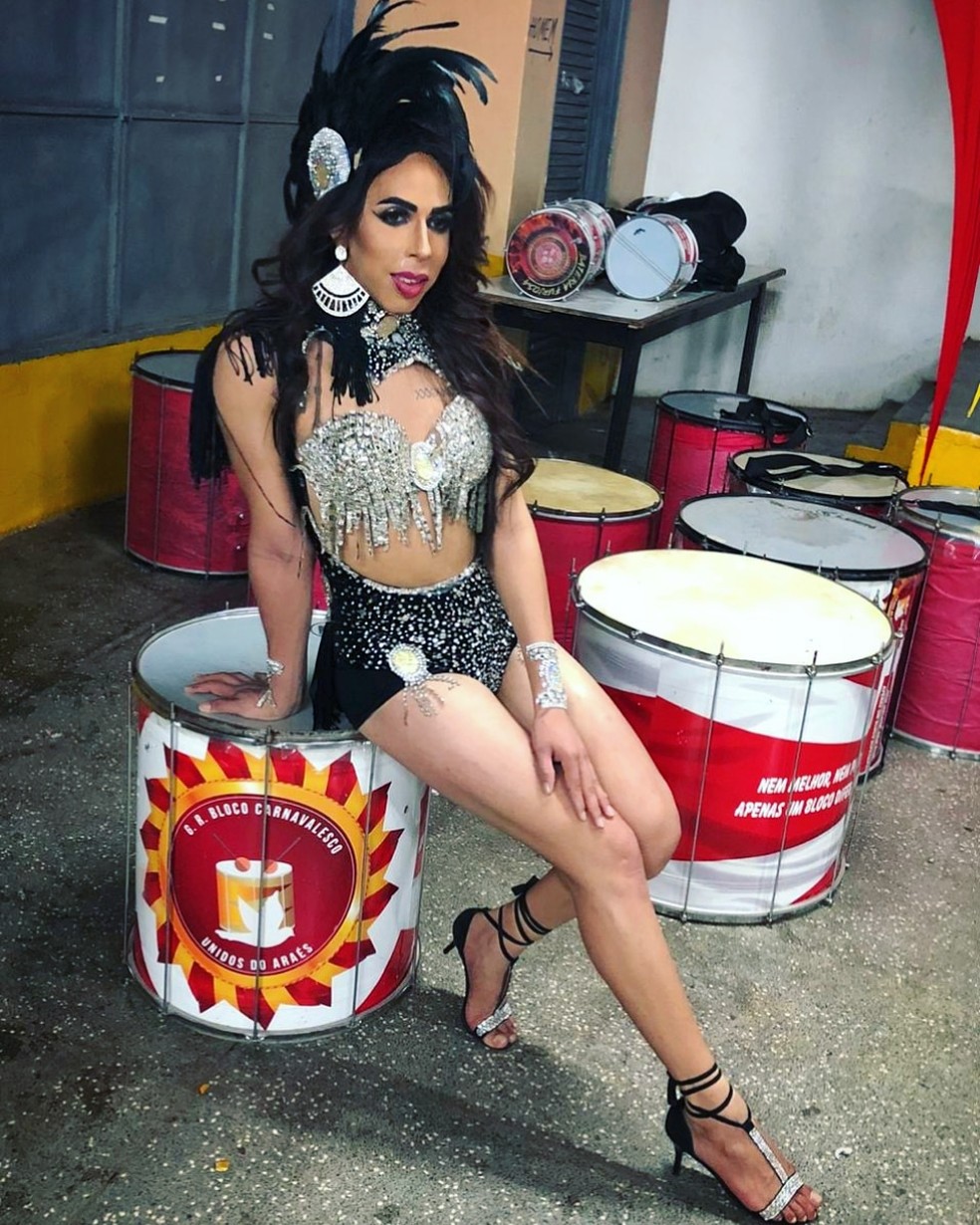 Allana será a primeira drag queen a participar do concurso — Foto: Luis Fernando Estevão/ Arquivo pessoal