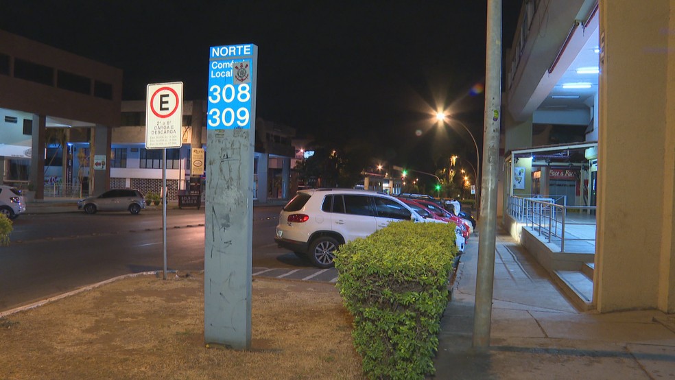 Quadras 308 e 309 Norte, onde Gabriel Alexandre de Queiroz foi esfaqueado durante um assalto — Foto: TV Globo/Reprodução