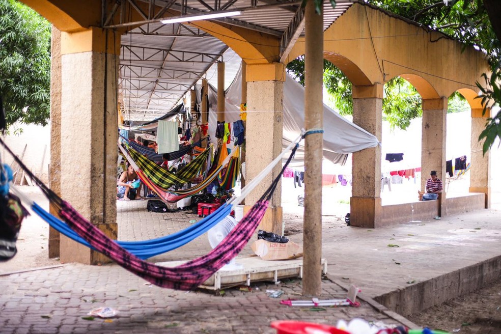Abrigo de venezuelanos em Teresina — Foto: Divulgação/Prefeitura de Teresina