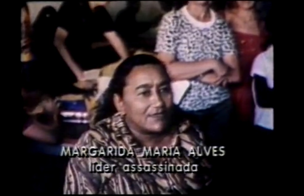 Líder sindical Margarida Maria Alves foi assassinada em 1983 por motivos políticos, na Paraíba — Foto: TV Cabo Branco/Reprodução