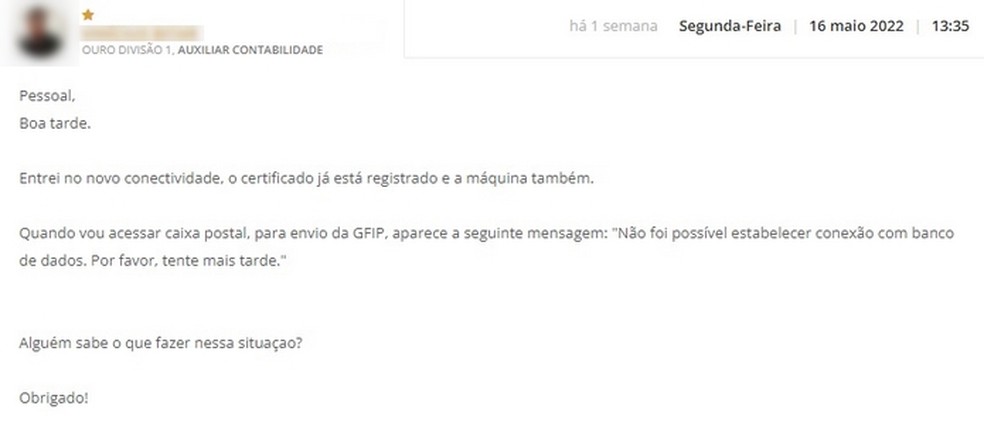 Coment&aacute;rio de usu&aacute;rio do Caixa Conectividade Social ICP v2 em portal especializado &mdash; Foto: Reprodu&ccedil;&atilde;o/Raquel Freire