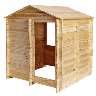 Além de brincar dentro da casinha, dá para participar da construção com um adulto. São 116 peças de madeira com 6 dimensões diferentes. Da Ciabrink, R$ 600. (Foto: Guto Seixas)