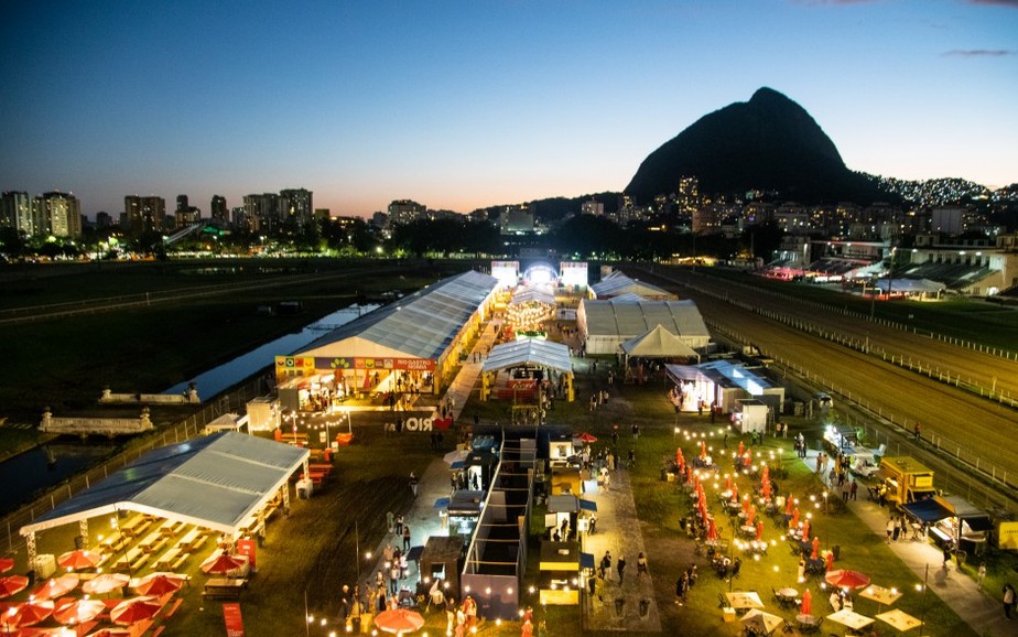 Rio Gastronomia ocupa 31 mil metros quadrados ao ar livre rodeados pela pista de corrida do Jockey Club Agência O Globo