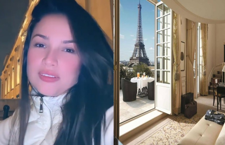 Em Paris, Juliette se hospeda em hotel com diária de 11 mil reais: 'Estou em um filme'