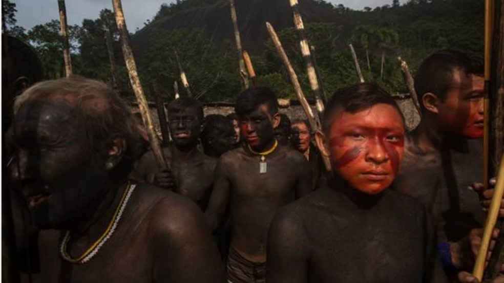 Com área equivalente à de Portugal, Terra Indígena Yanomami ocupa partes dos Estados de Amazonas e Roraima e fica na fronteira do Brasil com a Venezuela — Foto: VICTOR MORIYAMA / ISA