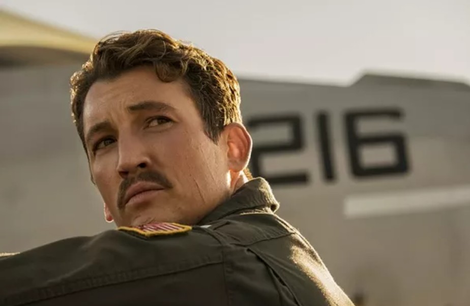 O ator Miles Teller em 'Top Gun: Maverick' (2022)