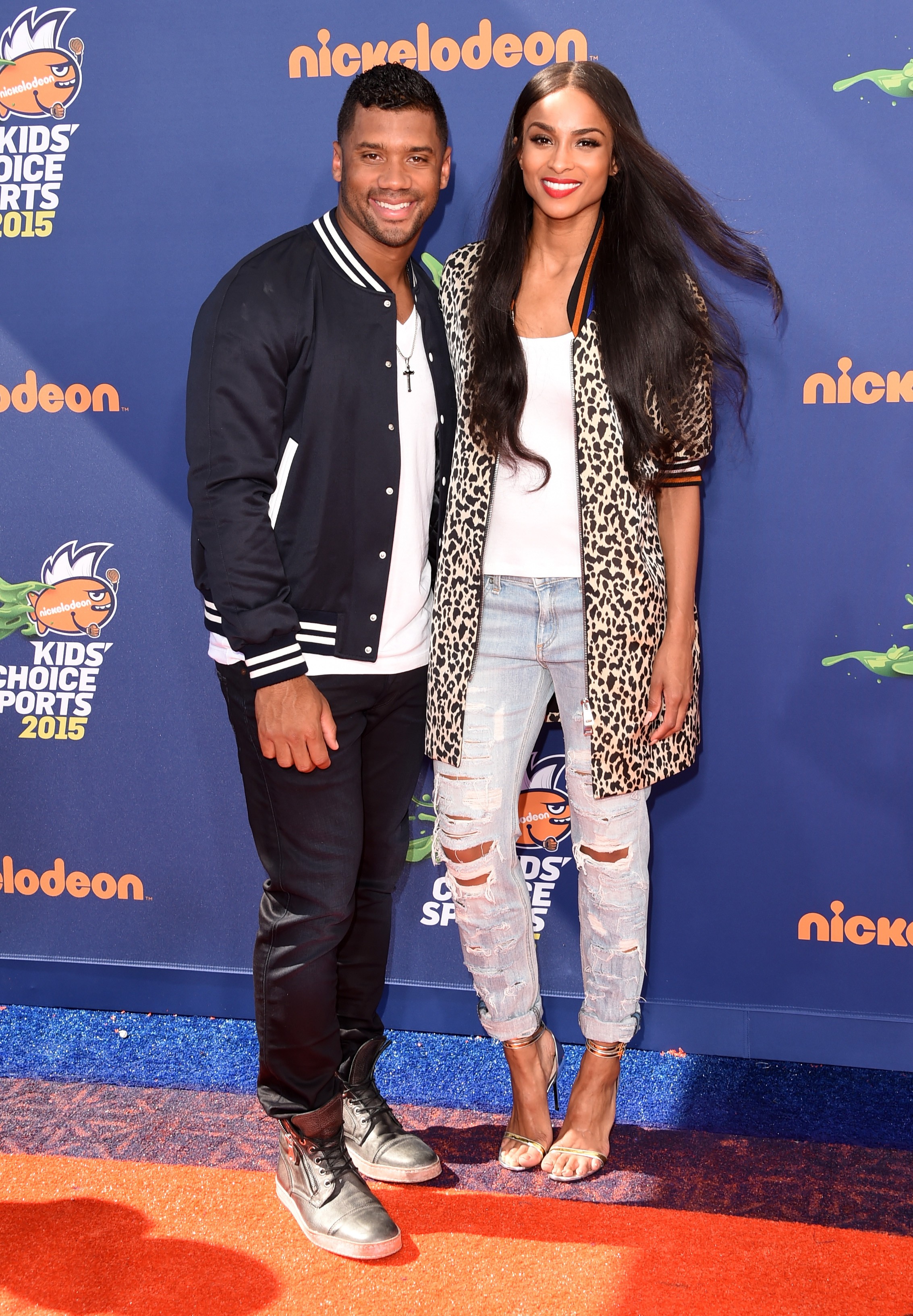O jogador de futebol americano Russel Wilson e sua namorada, a cantora Ciara (Foto: Getty Images)