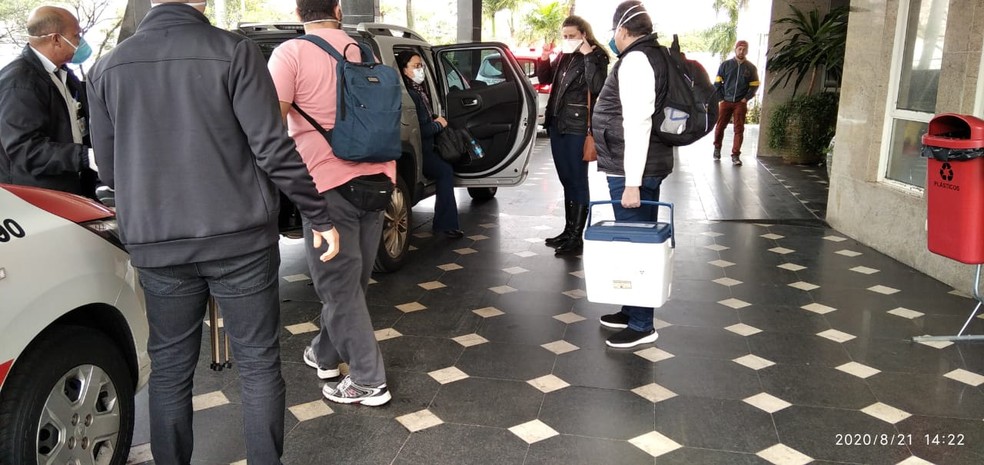 Coração, pâncreas, fígado, rins e córneas captados nesta sexta-feira (21), em Presidente Prudente, foram encaminhados a diferentes hospitais do Estado de São Paulo para transplantes — Foto: Polícia Militar