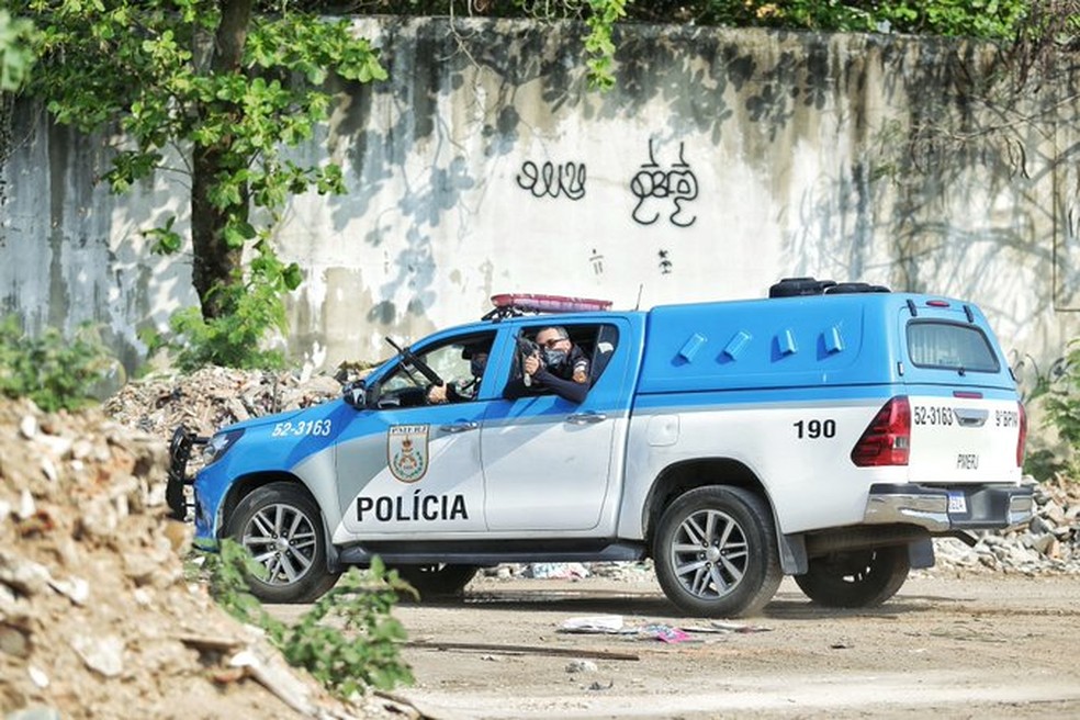 Viatura da Polícia Militar do Rio de Janeiro — Foto: Reprodução/PMERJ