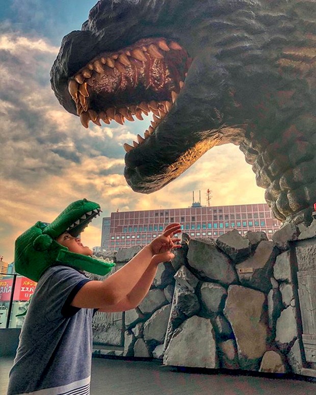 Lifestyle Viagem Tóquio - Estátua do Godzilla no Hotel Gracery Shinjuku (Foto: Reprodução Instagram)