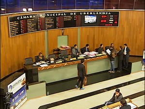 Câmara Municipal de Uberlândia (Foto: Reprodução/Tv Integração)