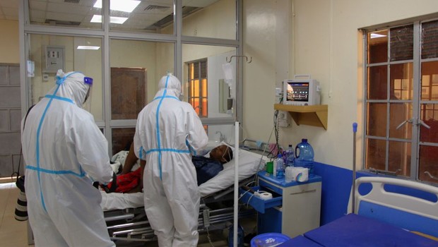 Hospital em Nairóbi, no Quênia; covid-19; coronavírus (Foto:  Andrew Wasike Shimanyula/Anadolu Agency via Getty Images)