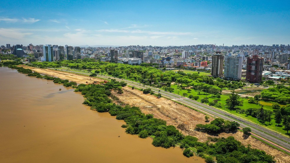 Revitalizacao Do Trecho 3 Da Orla Do Guaiba Recebe Cercamento Em Porto Alegre Rio Grande Do Sul G1