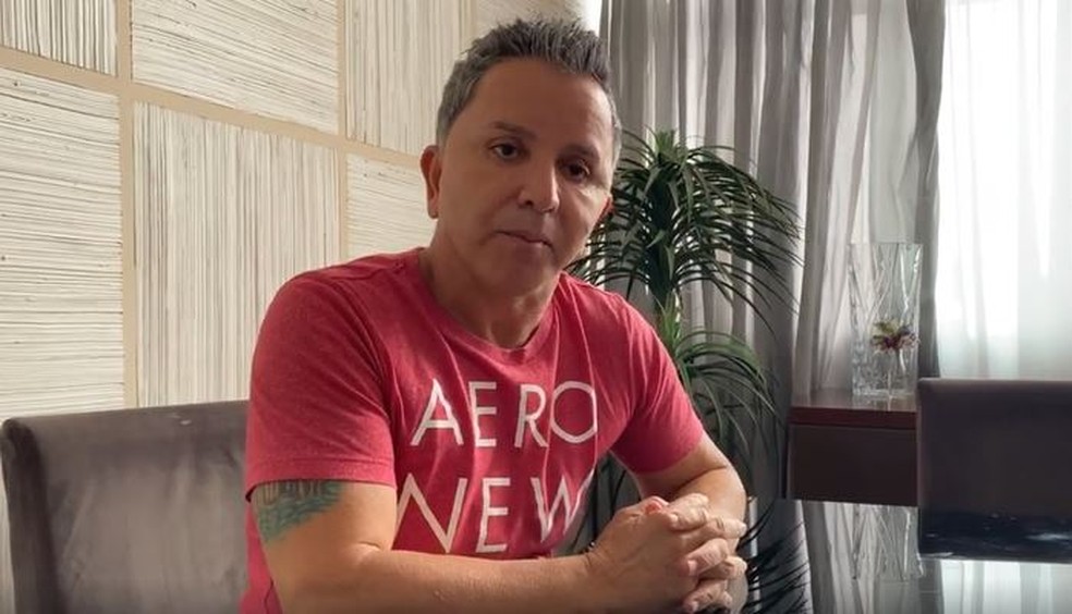 Luciano fez um vídeo explicando o incidente nas redes sociais — Foto: Reprodução