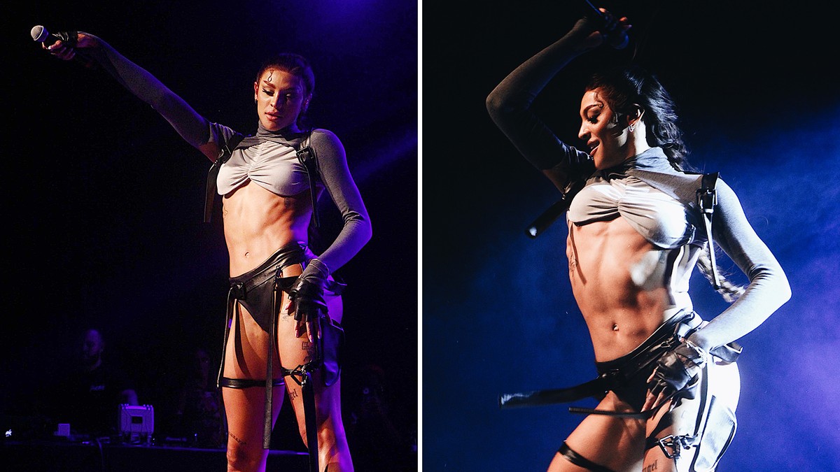 Pabllo Vittar se fantasia de Lara Croft para bloco em SP