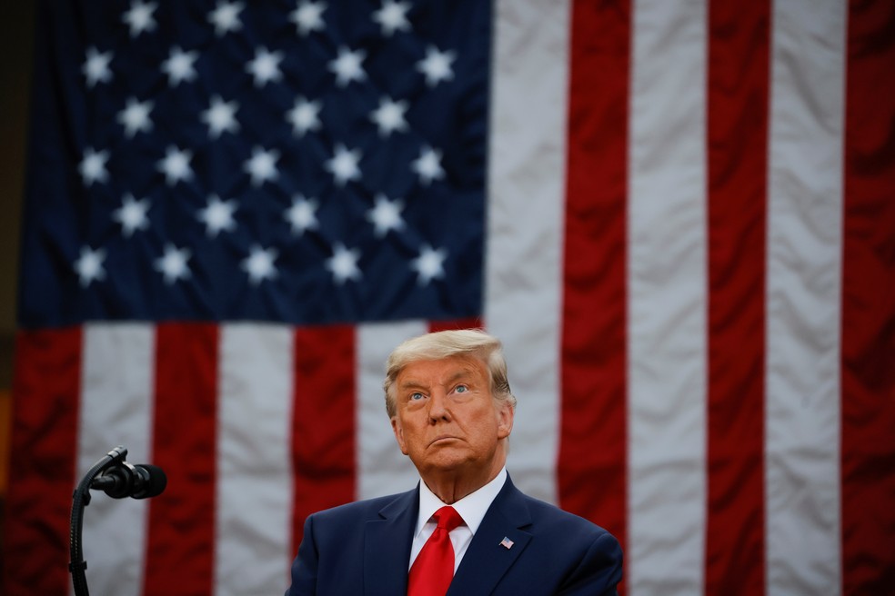 Presidente Donald Trump em imagem de 13 de novembro — Foto: Carlos Barria/Reuters